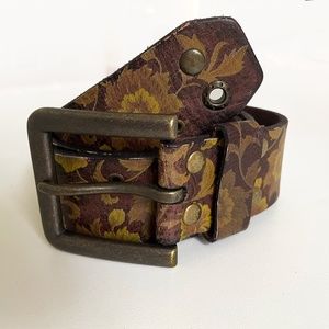 Robert Graham "Paige" Leather Belt: NEW! Mens 36